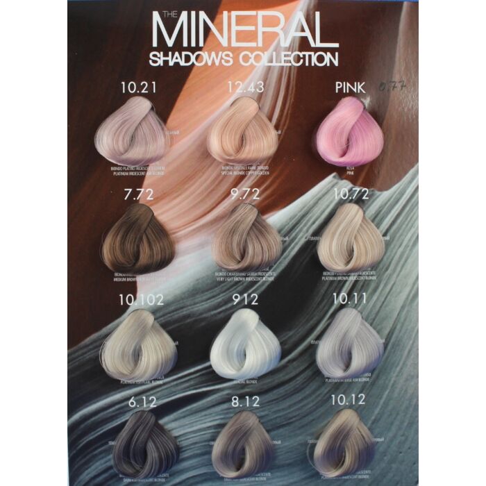 FARBKARTE MINERAL SHADOW mit Strähnen 