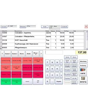 Kassensoftware Friseur & Kosmetik
