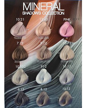 FARBKARTE MINERAL SHADOW mit Strähnen 